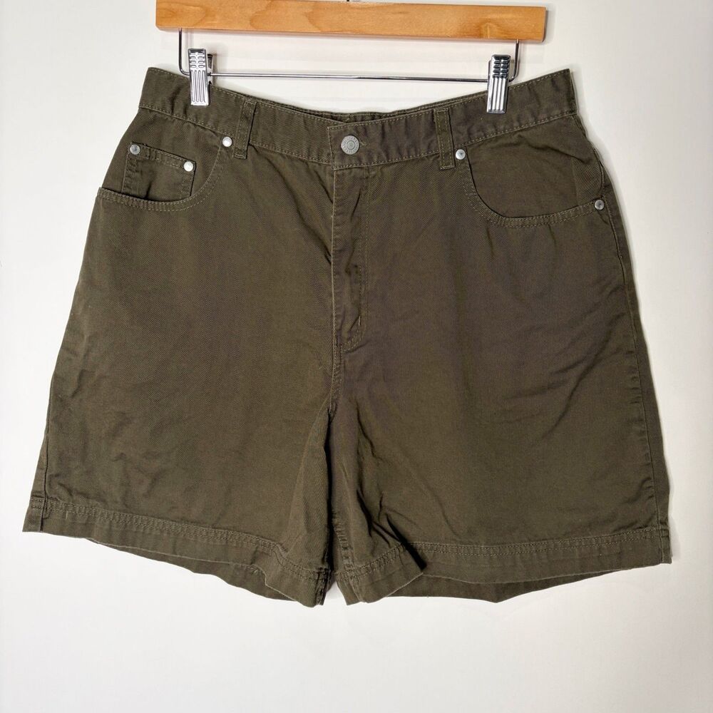 Vintage Cenza Shorts Army Green High-Rise Sturdy Gorpcore Outdoors Women 12 / 8